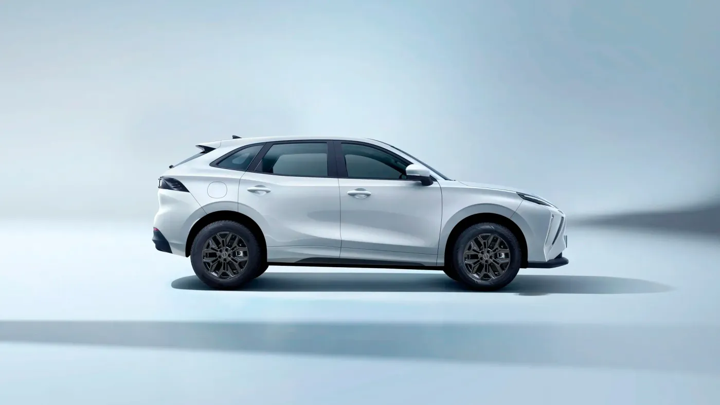 Vista lateral del Dongfeng Friday EV