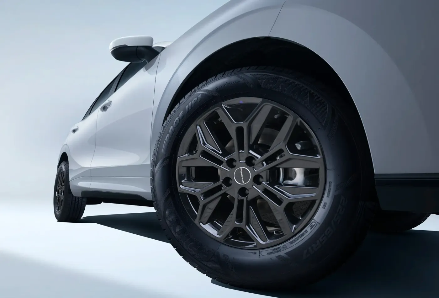 Detalle de rueda del Dongfeng Friday EV